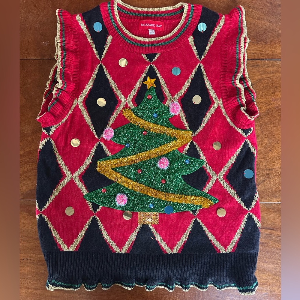 Adorably Tacky Christmas Sweater Vest by Blizzard Bay, Women’s Size M
